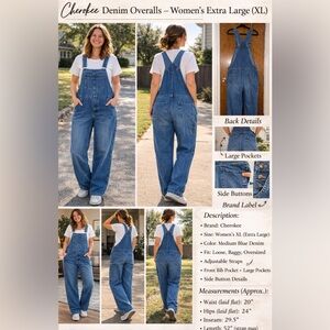 Blue Denim Overalls
